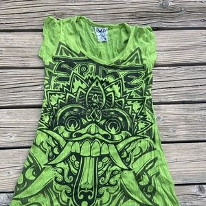 Sure brand Thailand dress shirt in green. Size small